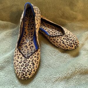 Rothy Flats 8.5 Leopard Print Shoes Comfort Washable